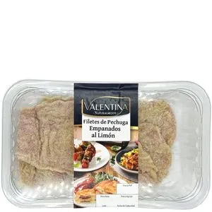 Filetes de pechuga empanados al limón aprox 500 g