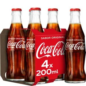 Refresco de cola pack botellín vidrio 4x20 cl