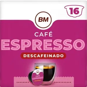 Café descafeinado espresso 16 cápsulas