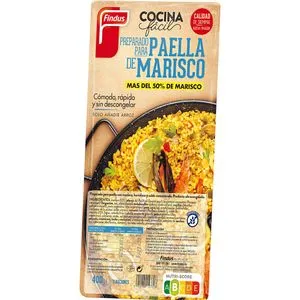 Preparado de paella de marisco congelada 400 g