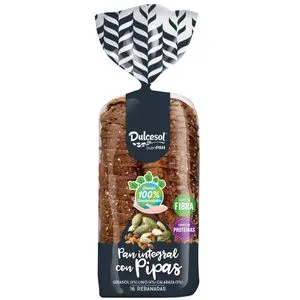 Pan de molde integral con pipas 675 g