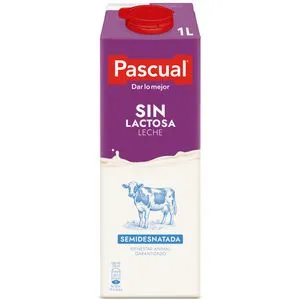 Leche semidesnatada sin lactosa 1l