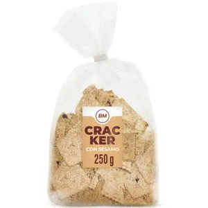 Cracker con sésamo 250 g