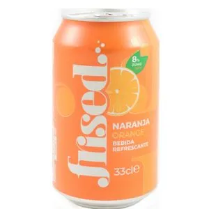 Refresco de naranja en lata 33 cl