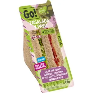 Sándwich ensalada y pavo 130 g