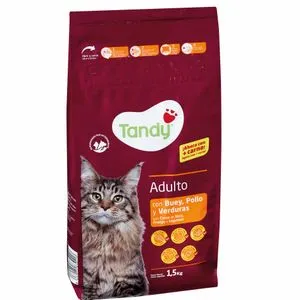 Buey, pollo y verduras para gato 1,5 kg