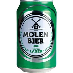 Cerveza rubia lager lata 33 cl
