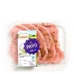 Pechuga de pavo finas hierbas bandeja (500g aprox)