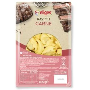 Pasta fresca ravioli con carne 250 g