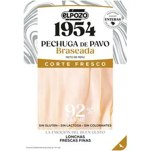Pechuga de pavo braseada 120 g