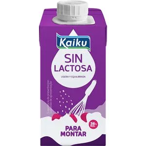 Nata líquida para montar sin lactosa 200 ml