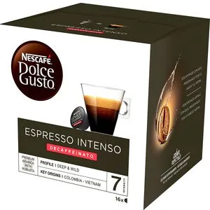 Café espresso descafeinado 16 cápsulas
