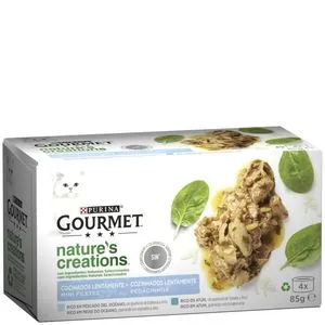 Comida para gatos con pescado y atún 4x85 g
