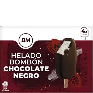 Helado de chocolate negro 4 unidades