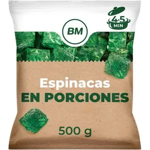 Espinacas en porciones 500 g