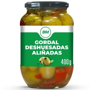 Aceituna gordal aliñada sin hueso 400 g