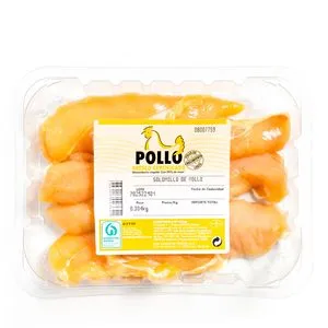 Solomillo de pollo certificado bandeja (450 g apr)