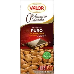 Chocolate puro con almendras sin azúcares 150 g