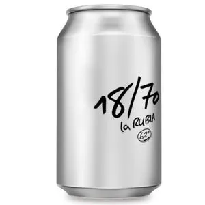 Cerveza la rubia lata 33 cl