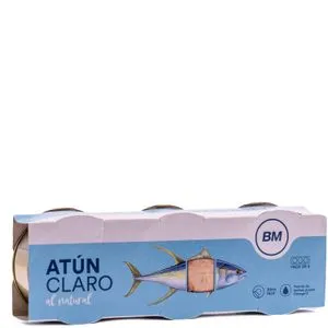 Atún claro natural 3x80 g