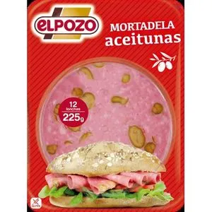 Mortadela con aceitunas en lonchas 225 g