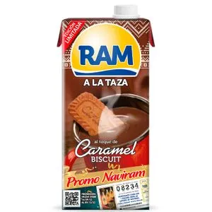 Chocolate a la taza caramel biscuit brik litro