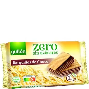 Galleta barquillo chocolate sin azúcares 180g