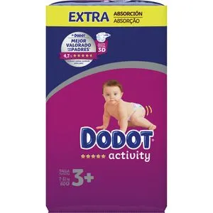Pañales activity extra talla 3, 60 uds (7-11 kg)