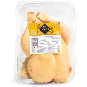 Pollo limpio certificado bandeja (1,4 kg aprox)