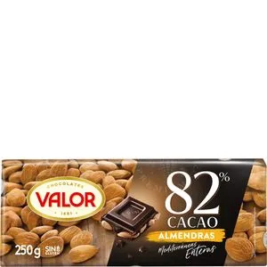 Chocolate negro 82% con almendra 250 g