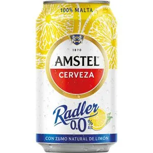 Cerveza con limón 0,0º lata 33 cl
