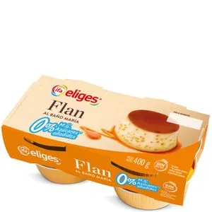 Flan de huevo 0% materia grasa 0% azúcares 4x100 g