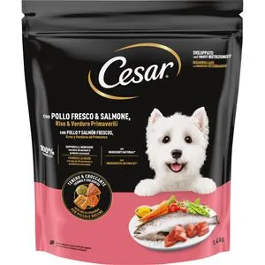 Alimento para perro seco pollo salmón verdura 1,4K