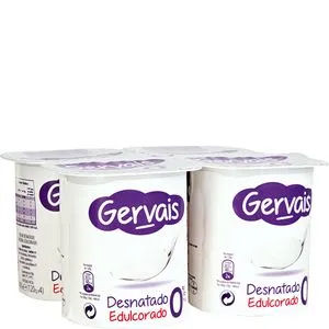 Yogur natural desnatado edulcorado 4x120 g