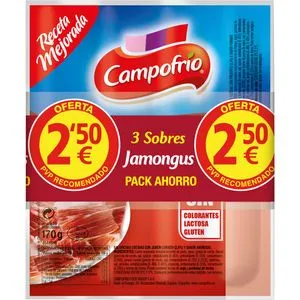 Salchicha jamongus 4 uniades 3x170 g