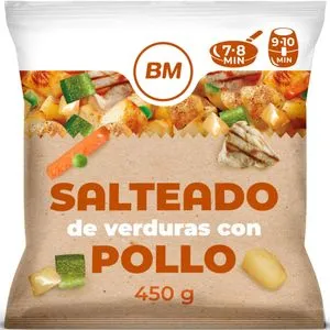 Salteado de verduras con pollo 450 g