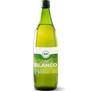 Vino blanco botella 1 l