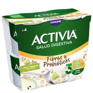 Yogur bífidus con pera y cereales 4 unidades