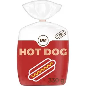 Pan hot dog 6 unidades