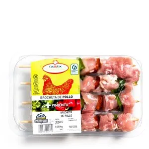 Brocheta de pollo bandeja (400 g aprox)