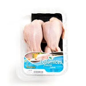 Codorniz bandeja 2 unidades 200 g