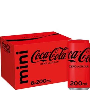 Refresco de cola zero pack lata 6x20 cl