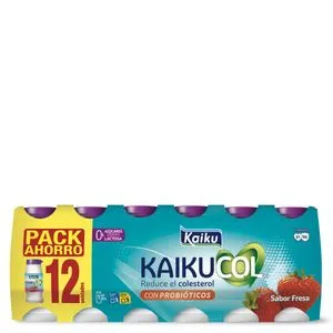 Yogur líquido sabor a fresa 12x65ml
