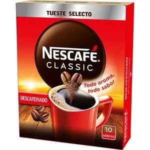 Café soluble descafeinado 10 sobres