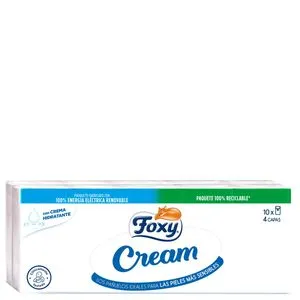 Pañuelos con crema 4 capas 10x9 unidades