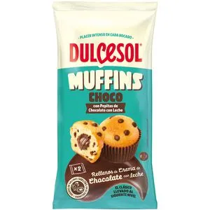 Muffin con pepitas de chocolate 6uniades 240g
