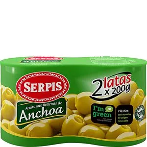 Aceitunas rellenas de anchoa 2x220 g