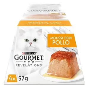 Mousse con pollo para gatos 4x57 g