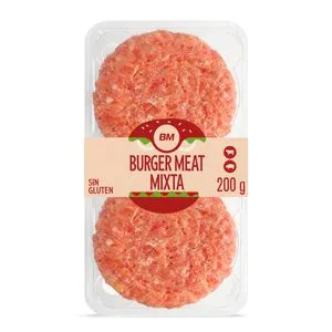 Burger meat mixta bandeja 2x100 g