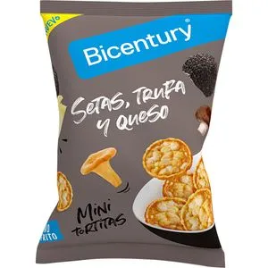 Tortita de maíz mini setas y queso 70 g